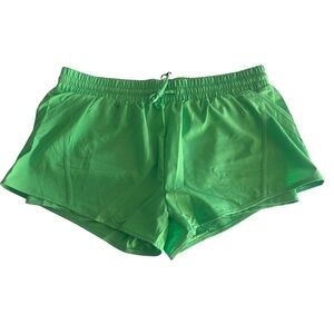Zyia Active Velocity Running Shorts L Bright Green 2.5″ Inseam NWT
